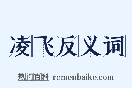 凌飞反义词是什么意思的图片